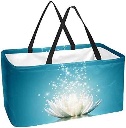 Кошар за шопинг лотос цвет за еднократна употреба на намирници за перење на намирници, преносни пикник торбички торбички торбички