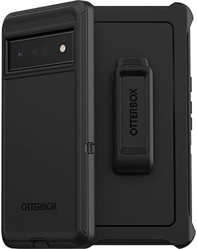 OtterBox Pixel 6 Про Бранител Серија Случај-ЦРНА, солиден &засилувач; трајни, со заштита пристаниште, вклучува футрола клип kickstand