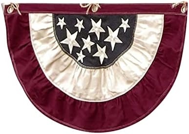 Патриотски Навивачи Ѕвезди Американски Ленти Фан Печатење САД Со Платно Декорација Американски Наслов Патриотски Плисирано Знаме И Домашен