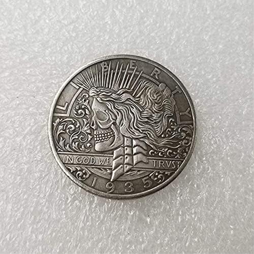 Најдобра Морган Креативна смешна монета 1935 година Стара хобо никел монета комеморативна колекција на монети Американска услуга за