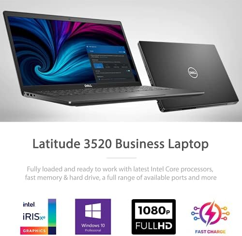 2021 Најновиот Деловен Лаптоп Dell Ширина 3520, 15.6 FHD IPS Позадинско Осветлување Дисплеј, i7-1165G7, 16GB RAM МЕМОРИЈА, 512GB SSD, Веб Камера, WiFi 6, USB-C, HDMI, Победа 10 Pro