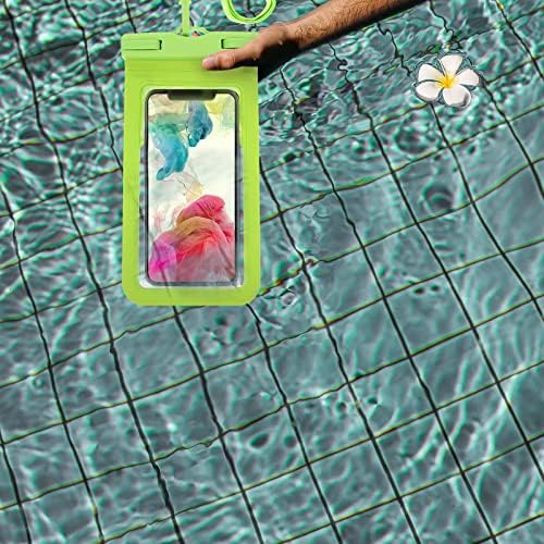 INOOMP 6 Еез Телефонска Торбичка За Пливање Торба За Мобилни Телефони Подводен Држач За Телефон Телефонски Капак Зелена