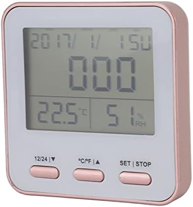 FDIT во затворен дигитален хигрометар термометар ноќно светло светлосна температура на температурата мерач на влажност