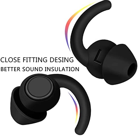 Hesnd 3 пара, ушни приклучоци за звук за намалување на бучавата за спиење, меки и удобни силиконски уши што можат да се користат, блокирање