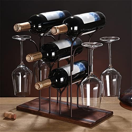 Mgwye Roowing Irone Rack Stand Wishing Glass Glass Goblet Shother Wine и стаклена решетка за приказ (боја: A, големина