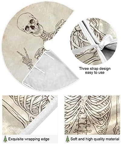 Оаренкол Смешни Човечки Скелет Гроздобер Елка Здолниште 36 инчен Божиќ Празник Дрво Дрво Декорации