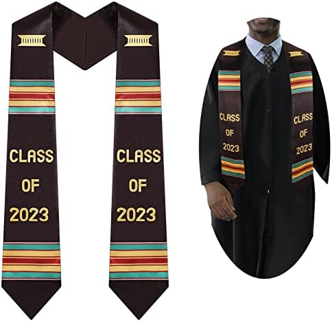 Кроу Дипломирањето Украде Класа на 2023 Кенте Украл V Вратот Дипломирање Појас За Африканско Потекло Студент
