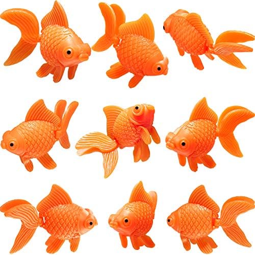15 Парчиња Вештачки Аквариумски Риби Пластични Риби Реални Вештачки Подвижни Лебдечки Портокалови Златни Рипки Лажни Украси За Украси За Аквариумски