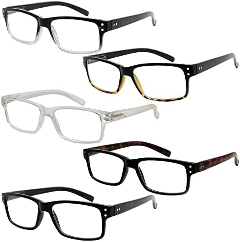 Очила За Очи Заштедете 10% На Комплет 5 Пакети Гроздобер Очила за Читање За Мажи и 5 Пакети Читачи на Половина Око +2.50