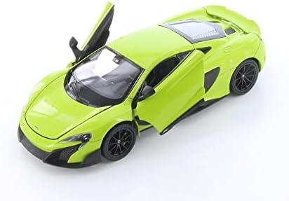 Diecast Car W/Case Case - McLaren 675LT Coupe, Green - Welly 24089WGN - 1/24 Scale Diecast Model Toy Car Car Car Car Car