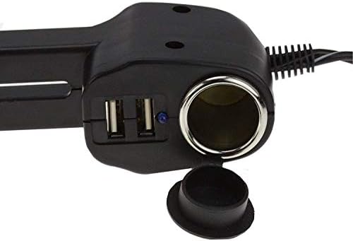 Navitech USB порта 4.2A Поддршка за глава со интегриран полнач за автомобили компатибилен со таблетот Yestel 10