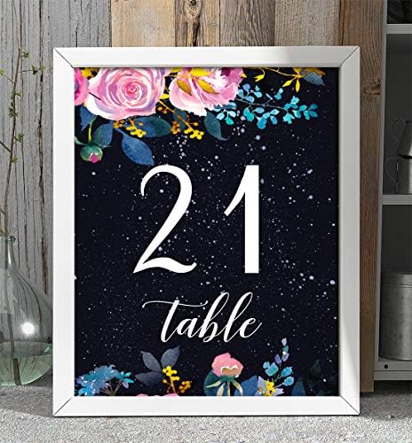 Дарлинг сувенир двострана печатење Елегантен цветен и галаксиски табела броеви Декоративни табели Топ картички DIY-5 x 7