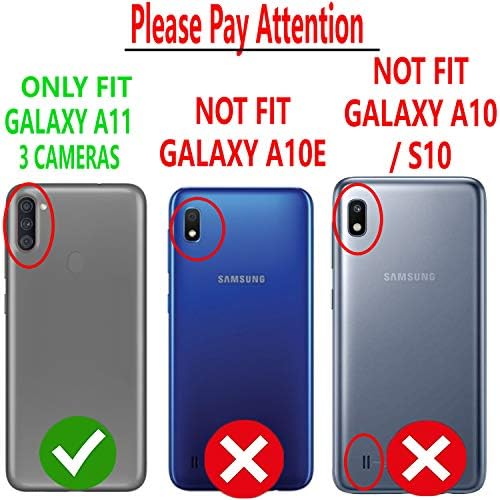 Starshop Samsung Galaxy A11 Телефон Случај, Samsung A11 Телефон Случај, со [Калено Стакло Екран Заштитник Вклучени] Воена Одделение Шок-Отпорен Заштитен Телефон Покритие Со Метален ?