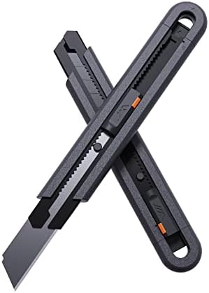 Алатка за домаќинство Jimihome, основен алатка за ножеви за нож （2 парчиња） не'рѓосувачки челик ABS ABS повлечен SK2 Snap-Off Blade Snapper