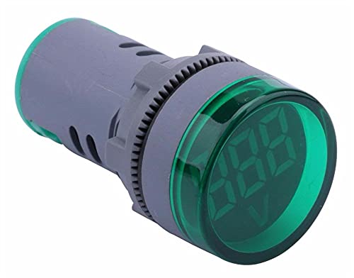 UNCASO LED дисплеј Дигитален мини волтметар AC 80-500V мерач на напон мерач на мерач на волт-монитор Светлосен панел