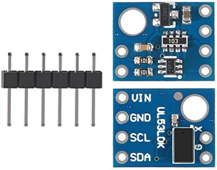 Dorhea 3PCS VL53L0X модул за сензори за сензори GY-530 ласерски сензор за време на летот 2,8-5V I2C IIC интерфејс