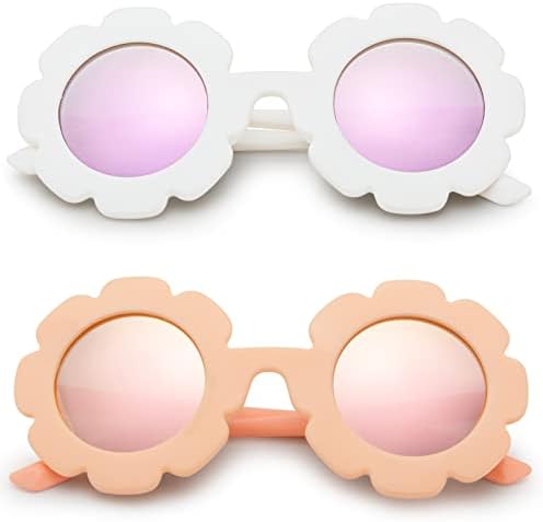 Хикреди Очила За Сонце За Деца Тркалезни Цветни Поларизирани Очила За Сонце Слатки Нијанси Ув 400 Заштита Девојки Момчиња