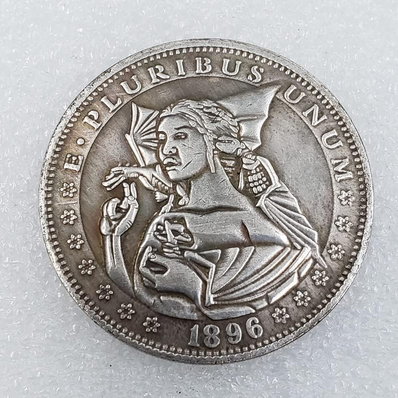 Антички Занаети 1896 Скитник Скитник Монета Сребрен Долар Колекција # 427