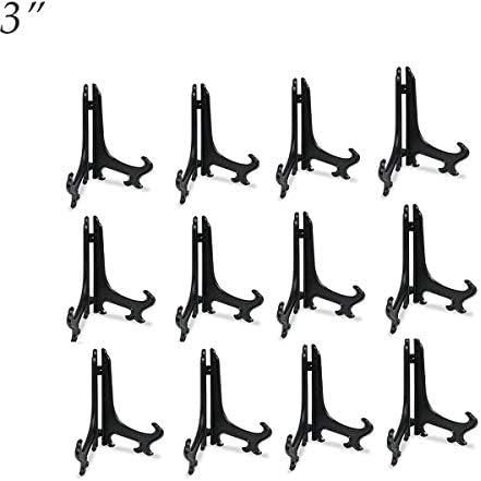 ХДХАЛТД 3-12инч Штафелај Плоча Држачи Држачи, Држач За Дисплеј Против Лизгање Плоча, Пластични Штафелај Плоча Дисплеј Стои Држач За Рамка За Слика