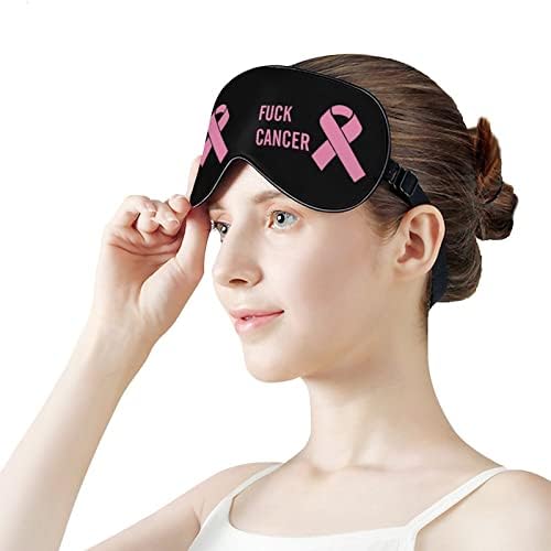 Cancerам Рак На Дојка Розова Лента Маска За Спиење Лесна Маска За Очи Маска За Очи Покријте Со Прилагодлив Ремен За Мажи Жени