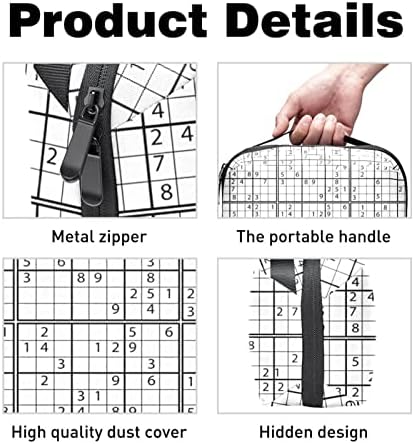 Црно-Бело Судоку Игра Електроника Организатор, Кабел Кабел За Складирање Торба Водоотпорен За Домашно Патување, Електронски Додатоци Случај ЗА Полнење НА ГЛУВЧЕТ?