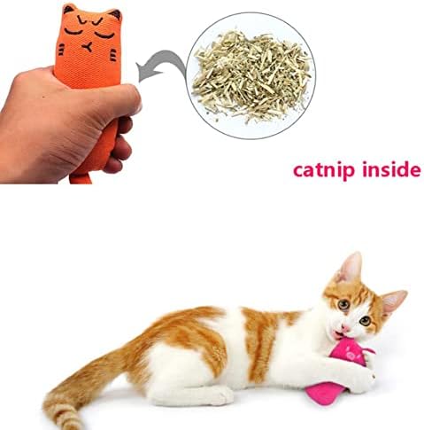 Oallk Rustle Sound Catnip играчки мачки производи за миленичиња слатки мачки играчки за маче заби мелење мачка плишана палецот перница додатоци