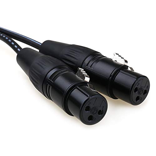 NANYI 1/4 до 2XLR микрофон Сплитер аудио кабли TRS стерео машко до два XLR машки интерконекција аудио микрофон кабел, кабел за адаптер за разделување