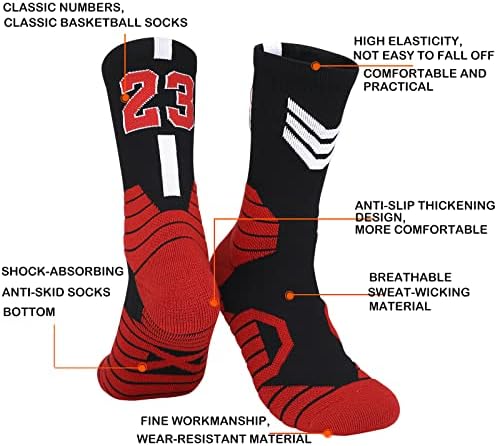 3 Пара Кошаркарски Чорапи, Атлетски Чорапи За Трчање Компресија Перница Спортски Чорапи Подароци За Мажи Жени