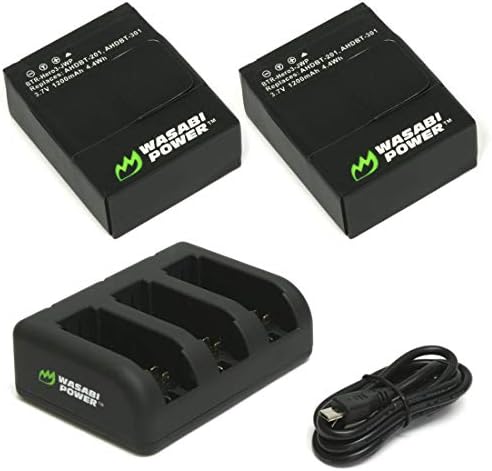 Васаби Батерија За Напојување и ТРОЕН USB Полнач За GOPRO HERO3, HERO3+