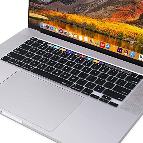 Мосисо Капак На Тастатурата Компатибилен Со Macbook Pro 13 инчен M2 2023, 2022, 2021 2020 М1 А2338 А2289 а2251&засилувач; Компатибилен Со Macbook Pro 16 2020 2019 А2141 ИДЕНТИФИКАЦИЈА На Допир, Заштитн