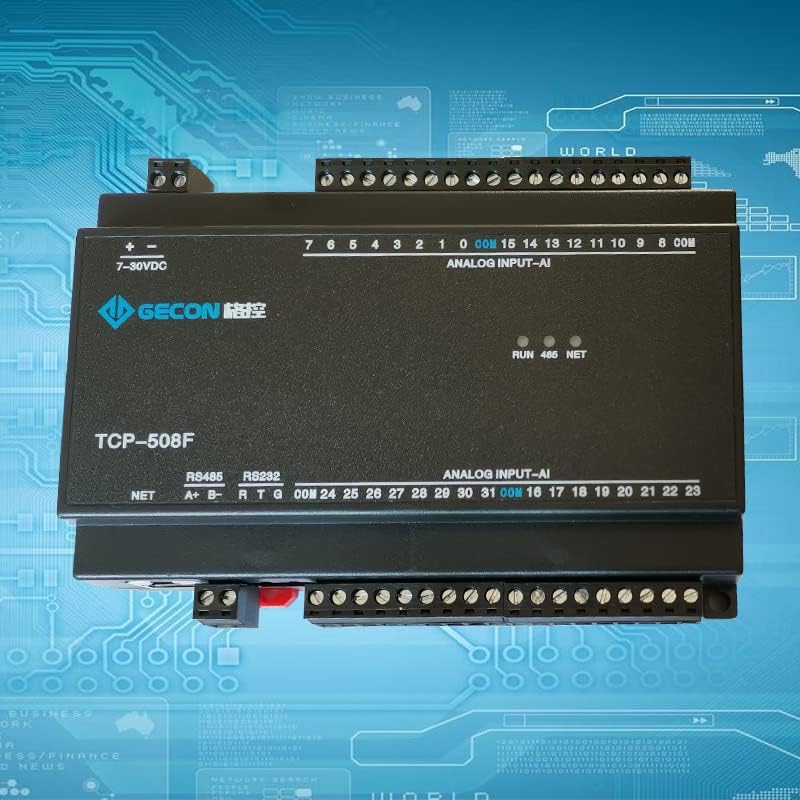 Возач на мотор Davitu -32ai Analolog 4-20MA 0-10VADC стекнување Ethernet IO Module Modbus TCP UDP протокол -