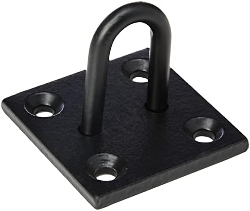 Merriway BH04490 6mm Должност Синџир итн, 50x50mm-Црна Челик 8 мм Тешки Плоча Главен, Црна