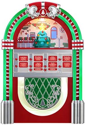 Г-Дин Божиќ Рок-О-Рама Џук Кутија-Црвена Божиќна Декорација