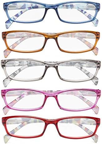 Cessblu дами модни очила за читање 5 пакувања стилски читатели очила за жени кои читаат