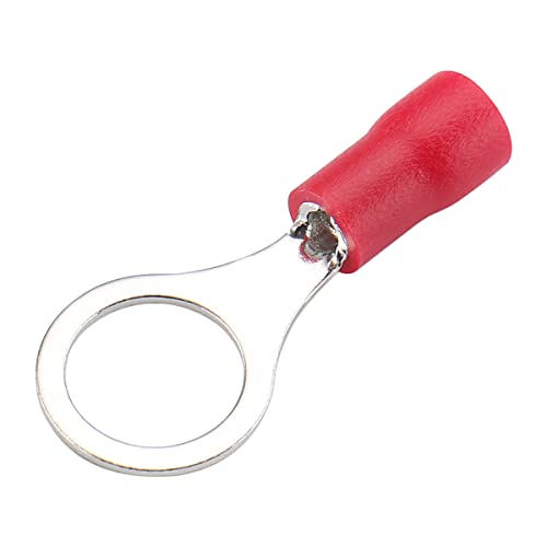 Терминал за жици на конекторот за црвен прстен на Баомаин 22 ~ 16awg 0,5-1,5 mm² Студен со големина 5 RV1.25-5 Пакет од 100