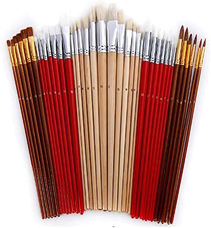 Zmdza 38 Paint Brush Band Band Canvas Bag Box долга дрвена рачка Синтеза Уметнички материјали за нафта акрилна вода