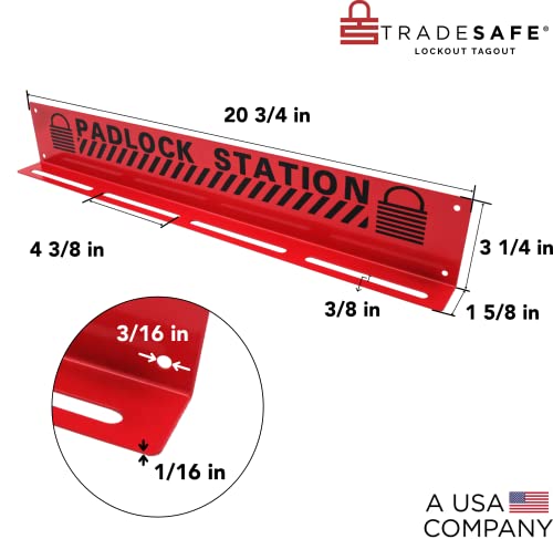 Станица за заклучување на заклучување на TradeSafe - Лото станица за лотокости за заклучување на безбедност, решетки за лото -брави, вклучува 20 брави за заклучување на з?