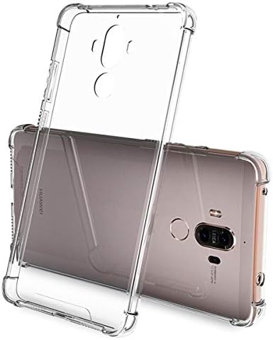 iCoverCase Компатибилен Со Huawei Mate 9 Случај, Кристално Јасно Мека Tpu Амортизација Браник Тенок Тенок Случај-Јасно