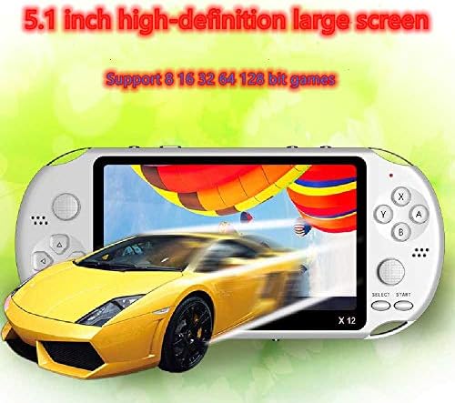 NC 5.1 Инчен PSP X12 Двојна Џојстик Рачна Конзола ЗА Игри MP5 Играч На Голем Екран Носталгична Аркада Црна