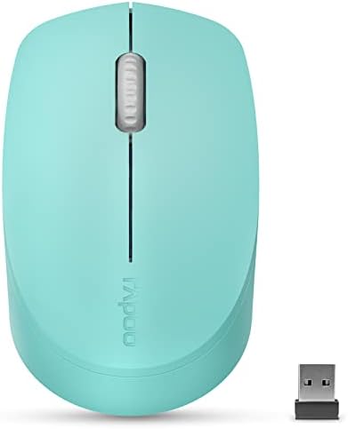 Rapoo Bluetooth 2.4 G Безжичен Глушец, 2 Bluetooth Канали со 1 USB Приемник Бесшумно Глувче, Поврзете до 3 Уреди, Преносни Компјутерски Глувци За КОМПЈУТЕР, Таблет, Лаптоп-Нане Зелен?