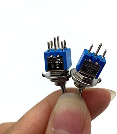 Индустриски прекинувачи 2pcs 6mm прекинувачи минијатурни прекинувачи за вклучување единечен пол двојно фрлање мини водоотпорно капаче