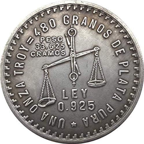 1947 година Мексико 1 онза монети копираат подароци за копирање 42мм