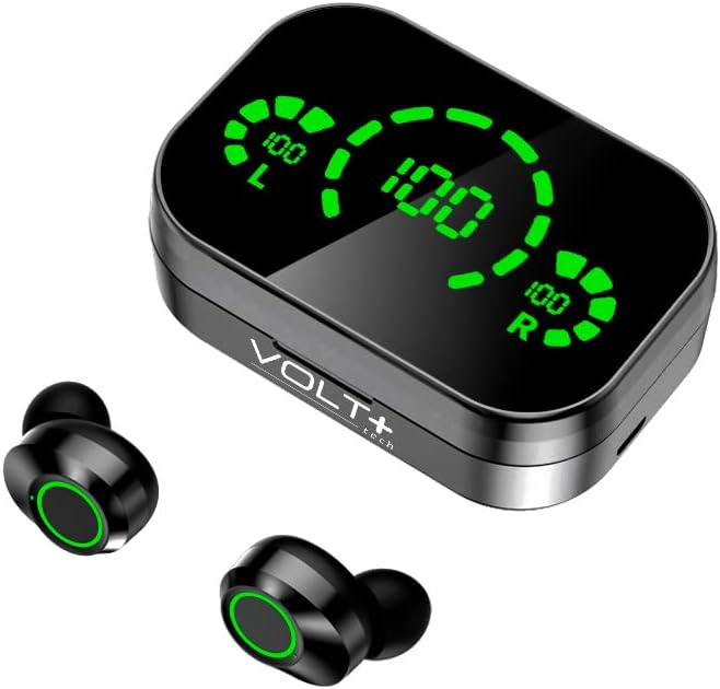 Волт Плус ТЕХНОЛОШКИ Безжичен V5. 3 LED Pro Слушалки Компатибилен Со Вашиот Verykool Atlas s5014 IPX3 Bluetooth Вода &засилувач; Sweatproof/Намалување