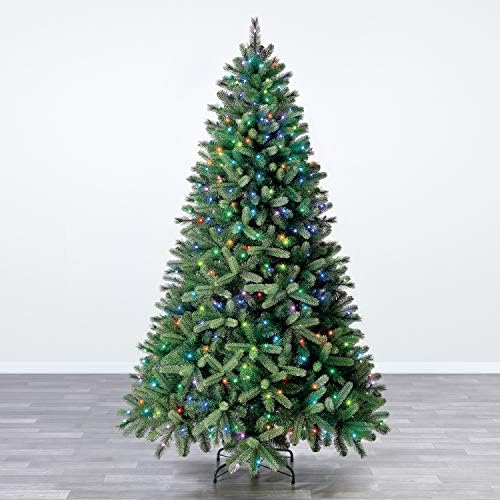 Класици Евергрин Вашингтон Спрус пред-осветлена вештачка новогодишна елка, 7,5 стапки, зелена боја