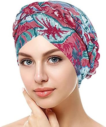 Жените Турбан Цвет Бини Шапка Мода Етнички Завиткајте Ја Главата Извртени Муслимански Череп Капи Женски Плисиран Рак Турбан