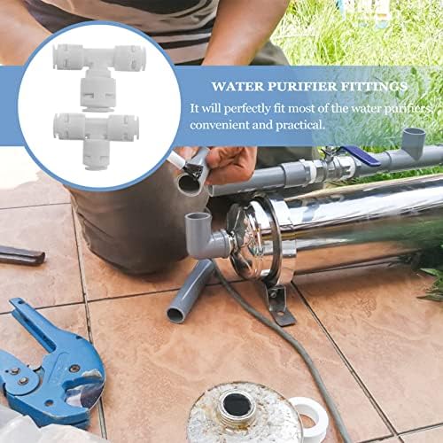 Цевка За Прочистувачи на вода Брз Конектор: 8 парчиња Туркање За Поврзување На Топчест Вентил За Монтирање На Водоводна Цевка За Компресор