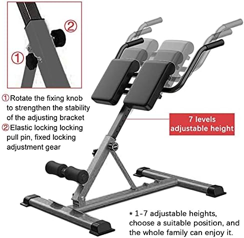 Римски Стол Назад Хиперекстензија За Домашна Теретана, Тежок Преклопен Римски Стол Продолжување На Грбот За Вежбање На Стомачни Тренинзи, Оптоварувања 330 фунти