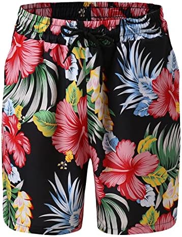 XXBR 2022 Менс Хавајски поставува 2 парчиња поставени Outfit Tropic Floral Aloha копче надолу со кошули лабава плажа обични шорцеви поставени