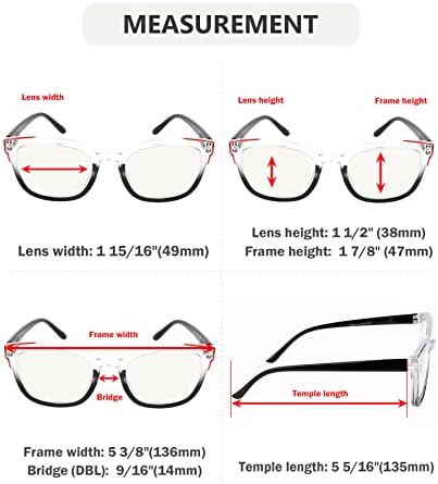 Очила 4-Пакувајте Прогресивни Мултифокусни Очила За Читање За Жени Мултифокални Читатели Двобојни