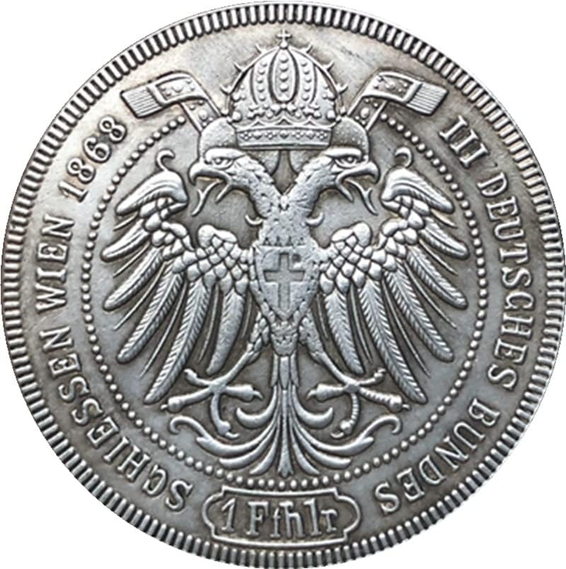 1868 австриски монети бакарни сребрени антички монети монети занаетчиски колекции можат да дуваат